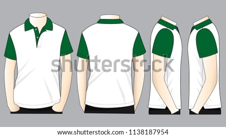 Set Men's Sport T-Shirt Design
(White / Dark Green)
