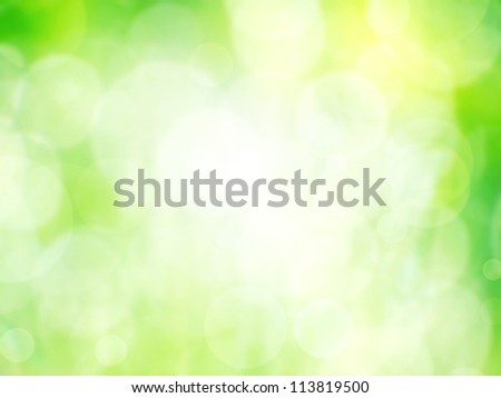 Green bokeh background