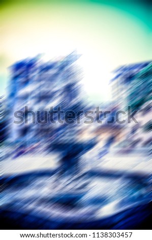 An abstract motion blur using a black background graphics. Picture by location.
