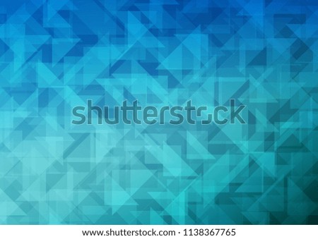 Light BLUE vector blurry hexagon texture. Creative geometric illustration in Origami style with gradient. The elegant pattern can be used as part of a brand book.