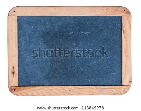 black board is isolated on a white background.