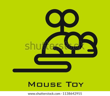 Mouse toy icon signs
