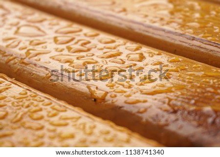 Wet Wooden Planks                               
