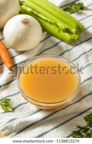 Organic Chicken Bone Broth in a Bowl