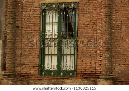 Old facades of old Argentine houses