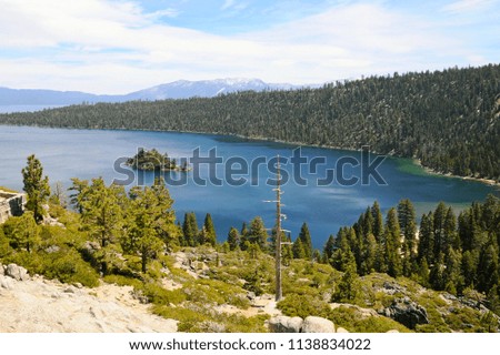 Beautiful Landscape of Emerald Bay State Park in Spring at Lake Tahoe in California, United States