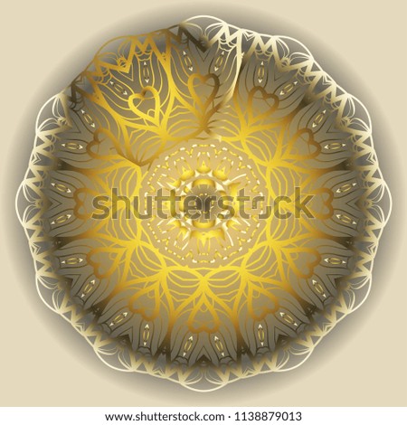 Legend decorative ethnic ornament. Seamless vector illustration. Floral style. for printing on fabric, paper for scrapbooking, wallpaper, cover, page fantastic mandala book
