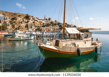 Symi Nature Greece Boats