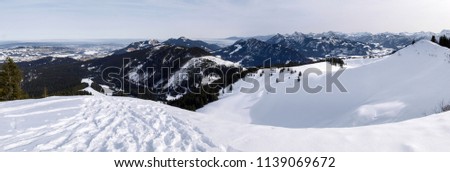 Obergschwend Wertacher Hoernle, Germany: Winter trail Obergschwend, Buchel-Alpe 1246m, Wertacher Hoernle 1692m