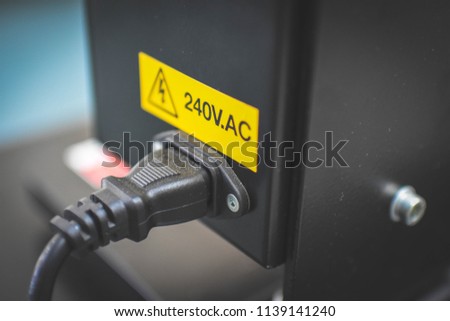 240 Volts Plug and Socket