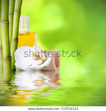 bamboo trunks, fund spa decoration