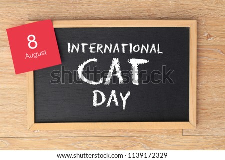 International Cat Day - 8th August Royalty-Free Stock Photo #1139172329