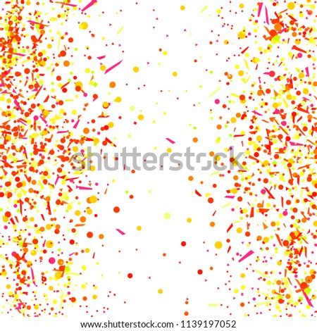 Abstract texture with geometric elements. Background with confetti. Pattern for design. Pretty colors. Print for polygraphy, posters, t-shirts and textiles. Greeting cards
