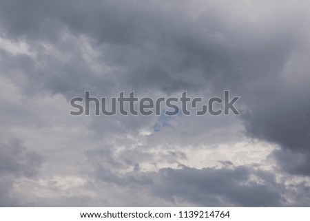 Dark dramatic clouds before the rain