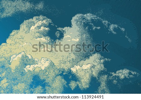 clouds, drawing