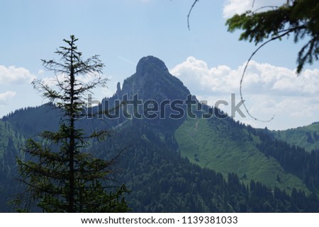 Bavarian Mountain with clouds