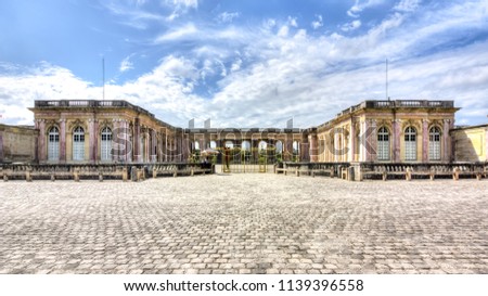 Grand Trianon palace in Versailles, Paris, France Royalty-Free Stock Photo #1139396558
