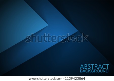 Abstract Blue background with triangles 