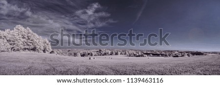 infrared photography - ir photo of panorama - the art of our world in the infrared spectrum