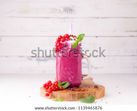 smoothies from black currant