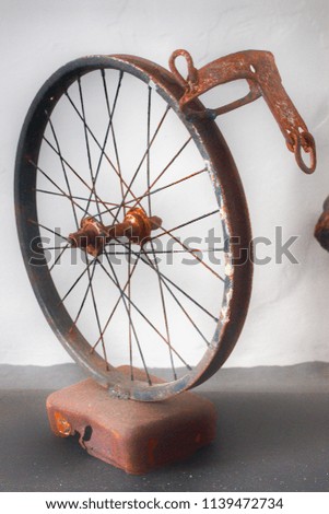 Bike rusty wheel