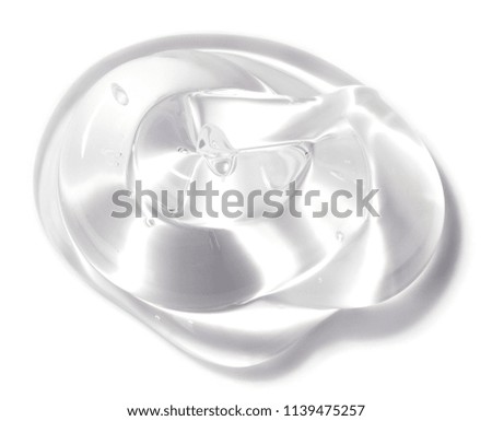 clear gel isolated over white background Royalty-Free Stock Photo #1139475257
