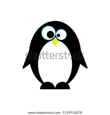 cute penguin animal icon