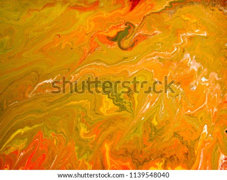 abstract art background.oil and water.The movement of beauty between color and oil. Free movement of bright colors.