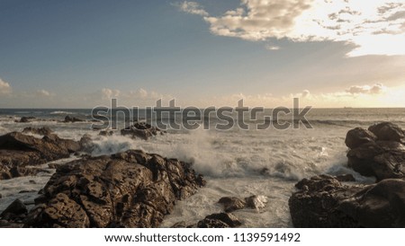 Rocky shores in Portugal