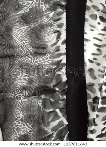 Black and White Leopard Print