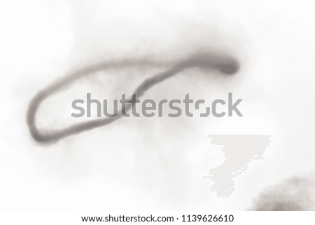 Background for design, gray ring of smoke on a light background