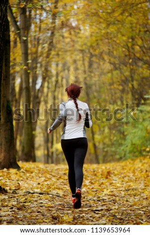 Photo of sports woman on morning run