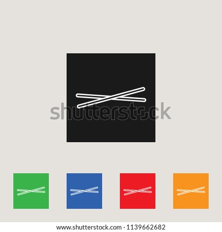 Chopsticks icon, stock vector illustration, EPS10.