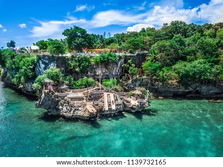 Buho Rock Pool Camotes Island Cebu; Cliff Jumping; Drone Picture