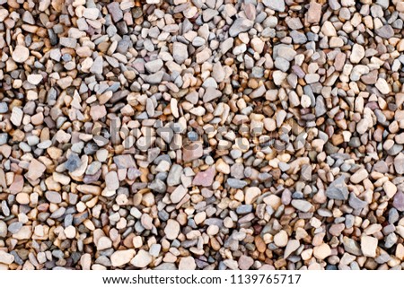 background of a fine smooth multicolored sea pebbles.