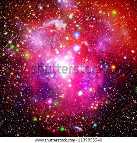 Highly detailed epic galaxy and stars. The elements of this image furnished by NASA.
