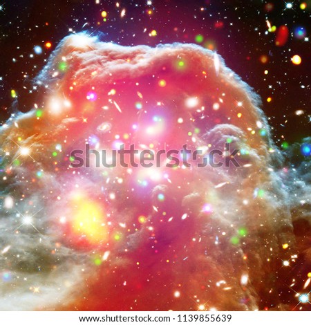 Amazing galaxy. Stars, nebula and gas. The elements of this image furnished by NASA.
