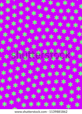Geometric template composed of multiple aster. Sympathy illustration.