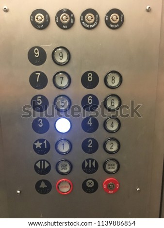 Elevator panel buttons