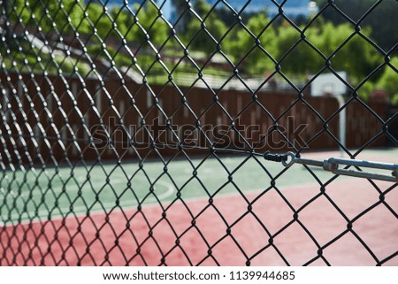 Basketball court fence mesh netting, outdoors sport