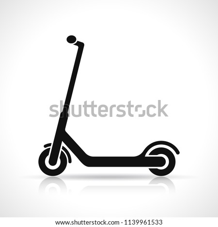 Vector scooter icon design on white background Royalty-Free Stock Photo #1139961533