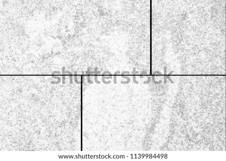 White stone tile floor pattern and seamless background