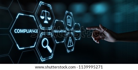 Compliance Rules Law Regulation Policy Business Technology concept. Royalty-Free Stock Photo #1139995271