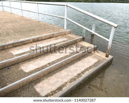 Outdoor staircase background 