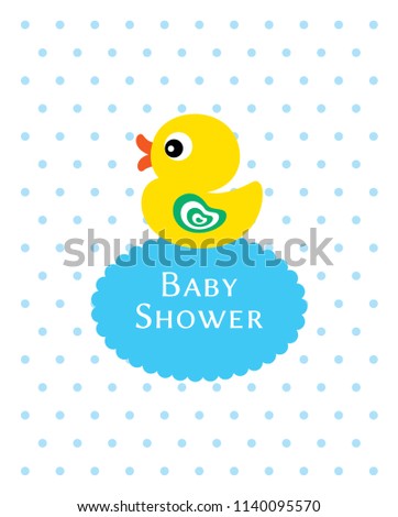 duck baby shower card