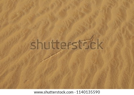 Sahara desert landscape near Khartoum in Sudan 