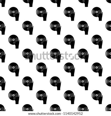 the hands of a DJ icon in Pattern style on white background