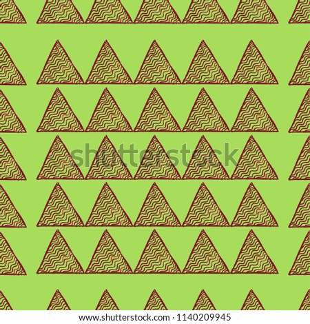 Vector seamless pattern. Modern stylish texture. Repeating geometric tiles with striped triangles. Hipster print. Trendy graphic design.