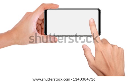  Mobile phone snapping a picture isolated on white background Royalty-Free Stock Photo #1140384716