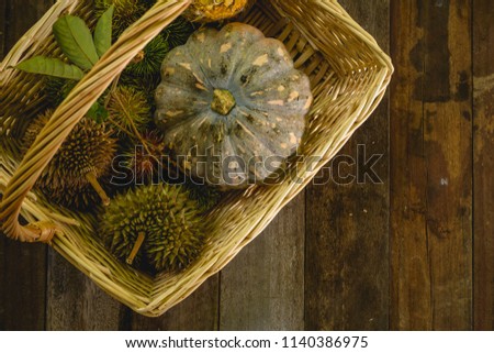 fruits on the wooden basket